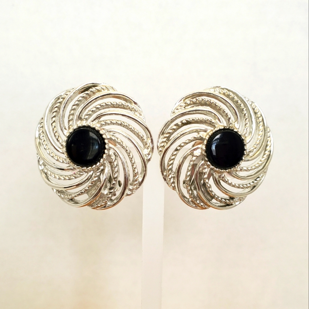 Vintage 1966 Sarah Coventry "Mystic Swirl" clip-on earrings